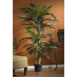 Nearly Natural 6 1/2' Golden Cane Palm Tree