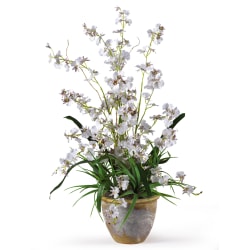 Nearly Natural 26" Dancing Lady Orchid With Vase