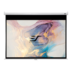 Elite Screens Manual Series M100XWH-E24 HDTV format - Projection screen - ceiling mountable, wall mountable - 100" (100 in) - 16:9 - MaxWhite - white