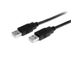 StarTech.com 1m USB 2.0 A to A Cable - M/M - 1m USB 2.0 aa Cable - USB a male to a male Cable (USB2AA1M) - USB cable - USB (M) to USB (M) - USB 2.0 - 3.3 ft - black - for P/N: ST4200MINI2, SV231HDMIUA
