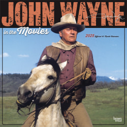 2025 BrownTrout John Wayne in the Movies Monthly Square Wall Calendar, 12" x 12", Television and Film, Jan to Dec 2025, 9781975479817