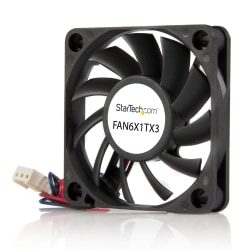 StarTech.com Replacement 60mm Ball Bearing CPU Case Fan - TX3 Connector - System fan kit - 60 mm - Add additional chassis cooling with a 60mm ball bearing fan - pc fan - computer case fan - 60mm fan - tx3 fan - 3 pin case fan