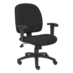 Boss Office Products Chenille Task Chair, Black