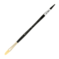 Winsor & Newton Artists' Oil Paint Brush, Size 7, Filbert Bristle, Hog Hair, Black