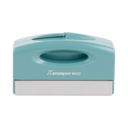 Custom ECO-GREEN Xstamper® Pre-Inked Notary Stamp, N40, 78% Recycled, 1/2" x 1-15/16" Impression