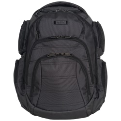 Kenneth Cole Reaction Laptop Backpack, Black/Silver