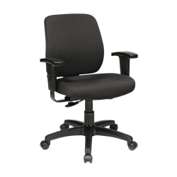 Office Star™ Work Smart Deluxe Task Chair, Black