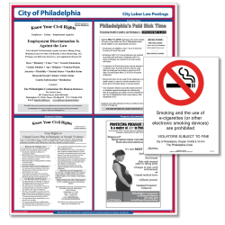 ComplyRight™ City Poster Bundle, English, Philadelphia, Pennsylvania