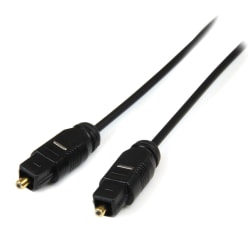 StarTech.com 3 ft Toslink SPDIF Optical Digital Audio Cable - Deliver high quality optical digital sound, with no signal interference
