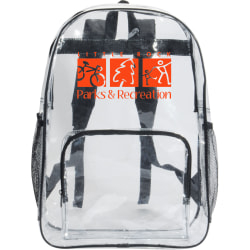 Custom Promotional Backpack, 12" x 18", Clear