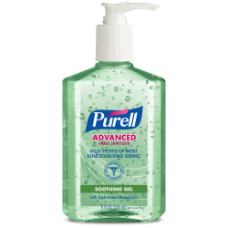 Purell® Advanced Hand Sanitizer Soothing Gel, Fresh Scent, 8 Oz Pump Bottle