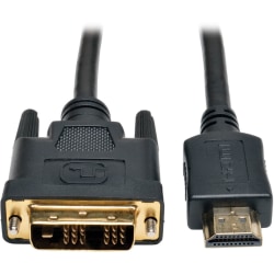 Eaton Tripp Lite Series HDMI to DVI Cable, Digital Monitor Adapter and Video Converter (HDMI to DVI-D M/M), 3 ft. (0.91 m) - P566003