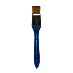Winsor & Newton Cotman Watercolor Paint Brush, 1", Wash Bristle, Synthetic, Blue