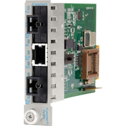 Omnitron Systems iConverter Tx/2Fx UTP to Fiber Media Converter - 1 x RJ-45 , 2 x SC - 100Base-TX, 100Base-FX