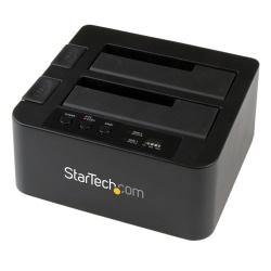 StarTech.com eSATA Hard Drive Duplicator Dock, Standalone HDD Cloner, SATA, SDOCK2U33RE