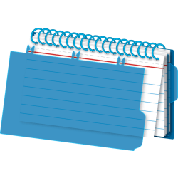 Office Depot® Brand Viewfront Spiral Index Cards With Polypropylene Cover, 3" x 5" Cards, Assorted Colors, 50 Bound Cards