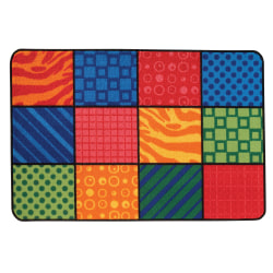 Carpets for Kids® KID$Value Rugs™ Patterns At Play Activity Rug, 4' x 6' , Multicolor