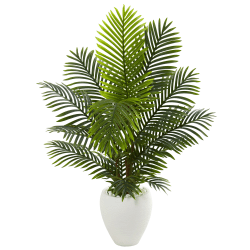 Nearly Natural Paradise Palm 54"H Artificial Tree With Planter, 54"H x 36"W x 36"D, Green
