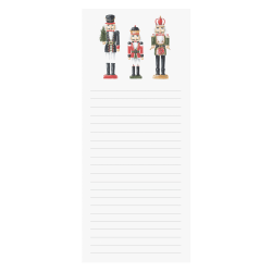 Graphique Holiday Magnetic Notepad, 4" x 9", 100 Sheets, Nutcrackers