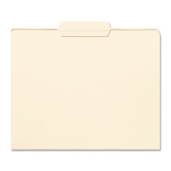 Smead® File Folders, Letter Size, 1/3 Cut, Center Tab Cut, Manila, Box Of 100