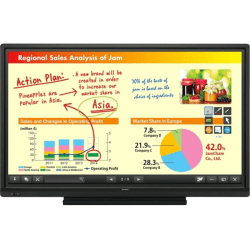 Sharp AQUOS BOARD PN-L703B Digital Signage Display - 70" LCD - 1920 x 1080 - Edge LED - 300 Nit - HDMIEthernet