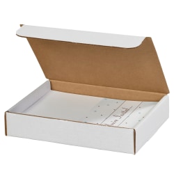 Partners Brand Literature Mailers, 9" x 8" x 2", White, Pack Of 50