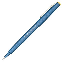 Pilot® Razor Point Pens, Extra-Fine Point, 0.3 mm, Blue Barrel, Blue Ink, Pack Of 12 Pens