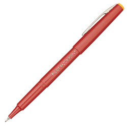 Pilot® Razor Point Pens, Extra-Fine Point, 0.3 mm, Red Barrel, Red Ink, Pack Of 12 Pens