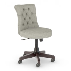 Bush Business Furniture Arden Lane Mid-Back Tufted Office Chair, Light Gray, Standard Delivery