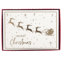 Graphique Holiday Boxed Cards, 5" x 7", Christmas Santa, Box Of 15 Cards