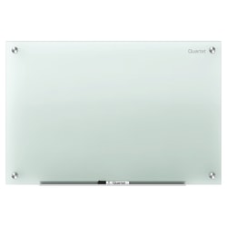 Quartet Infinity® Glass Unframed Non-Magnetic Dry-Erase Whiteboard, 96" x 48", Frosted White