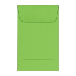 LUX Coin Envelopes, #1, Gummed Seal, Limelight, Pack Of 1,000