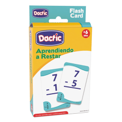 Dactic Subtracting Flashcards, 5" x 3-7/16", All Ages, Set Of 56 Flashcards