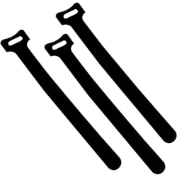 C2G Cable Wraps - Black - 50pk - Cable Wrap - Black - 1.1" Diameter - Nylon - 50 Pack