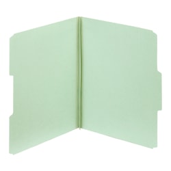 Pendaflex® Pressboard File Folders, 100% Recycled, Letter Size, Light Green, Box Of 25 Folders