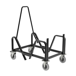 HON® Motivate Chair Cart For High-Density Stackers, Black