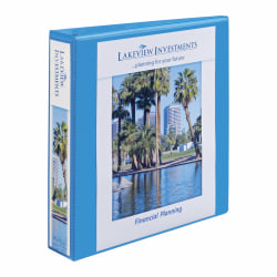 Avery® Nonstick Heavy-Duty View 3-Ring Binder With EZ-Turn™ Rings, 1 1/2" D-Rings, 53% Recycled, Light Blue