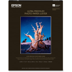 Epson® Ultra Premium Photo Paper, 17" x 22", Ream Of 25 Sheets
