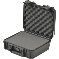 SKB Cases iSeries Injection-Molded Mil-Standard Waterproof Case With Foam, 12"H x 9"W x 4-1/2"D, Black