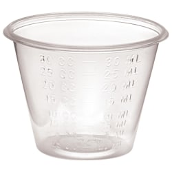 Medline Non-Sterile Graduated Plastic Medicine Cups, mL, 1 Oz, Clear, Pack Of 5,000