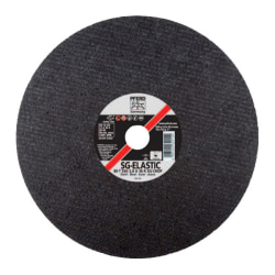 Pferd Type-1 A-SG Chop Saw Cut-Off Wheels, 14" Diameter, 3/32" Thick, Gray, Pack Of 10 Wheels