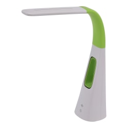 Bostitch® LED Desk Lamp With Bladeless Fan, 15-5/8"H, Lime Green