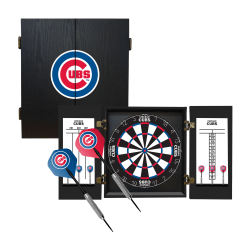 Imperial MLB Fan's Choice Dartboard Set, 21-1/2"H x 19-3/4"W x 3-1/2"D, Chicago Cubs