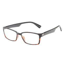 ICU Eyewear Rectangular Reading Glasses, Black, +2.00