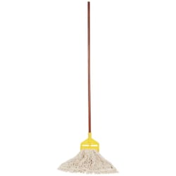 Rubbermaid® Commercial #24 Cotton Looped-End String Mop with Handle, White