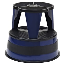 Cramer Original All-steel Kik-Step Stool - 350 lb Load Capacity - 16" x 16"14.3" - Blue