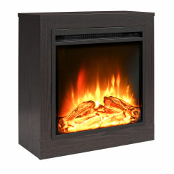 Ameriwood Home Fillmore Fireplace Mantel, 22-3/4"H x 22-1/4"W x 9-3/4"D, Espresso