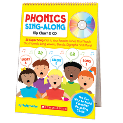 Scholastic Phonics Sing-Along Flip Chart & CD