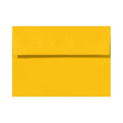 LUX Invitation Envelopes, A7, Peel & Stick Closure, Sunflower Yellow, Pack Of 50