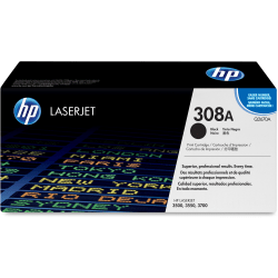 HP 308A Black Toner Cartridge, Q2670A